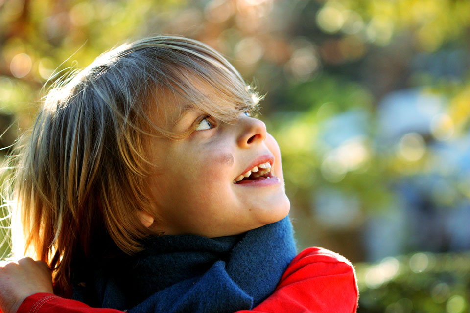 portrait enfant joie