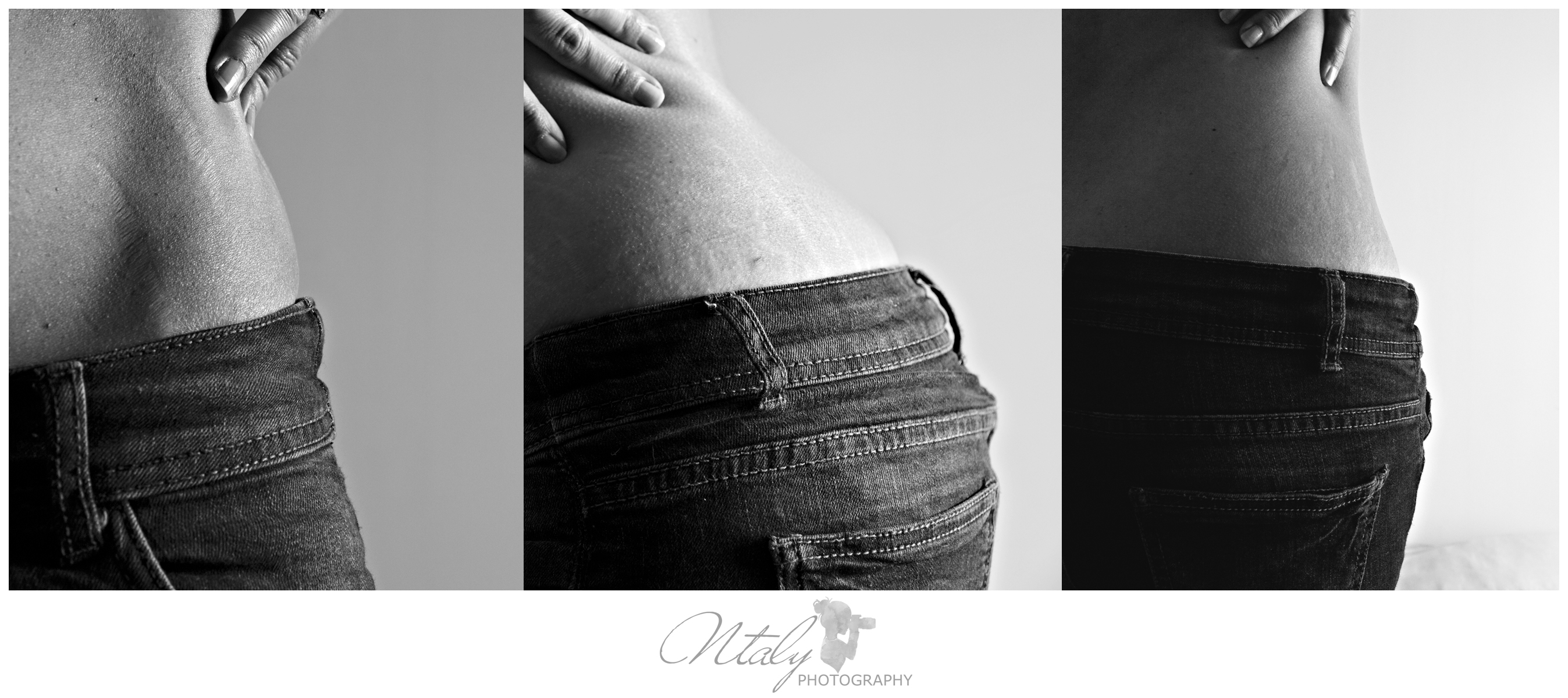 femme vergetures grossesse corps maman photographie noir et blanc