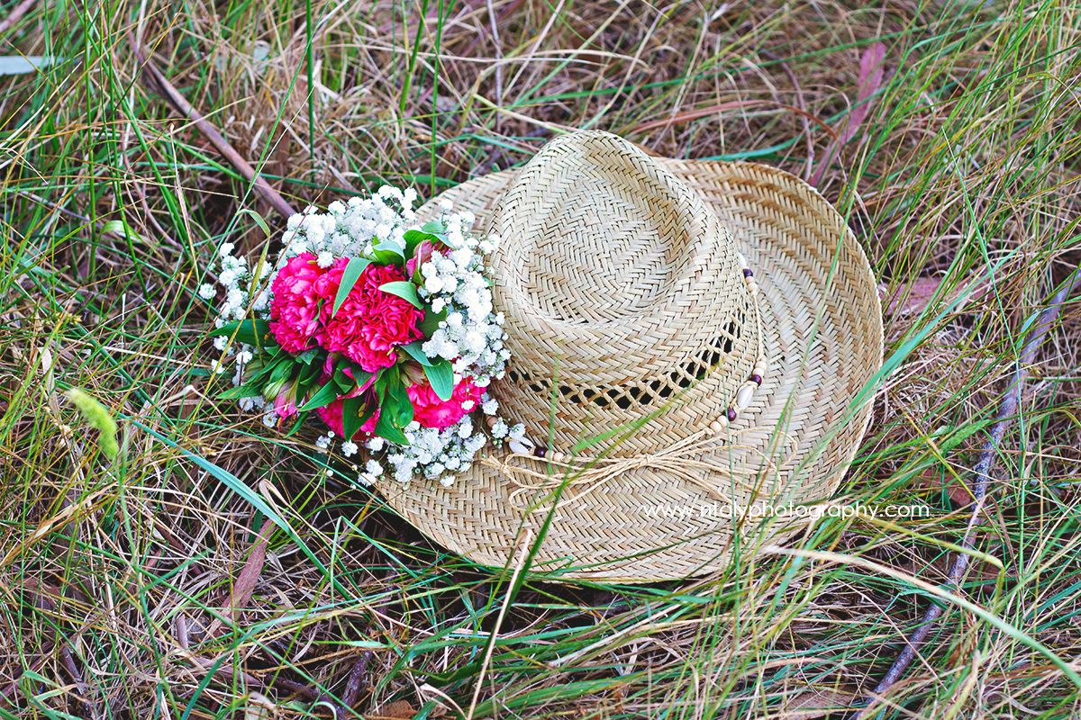chapeau campagne fleurs