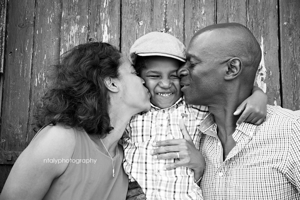 photographie famille noir et blanc