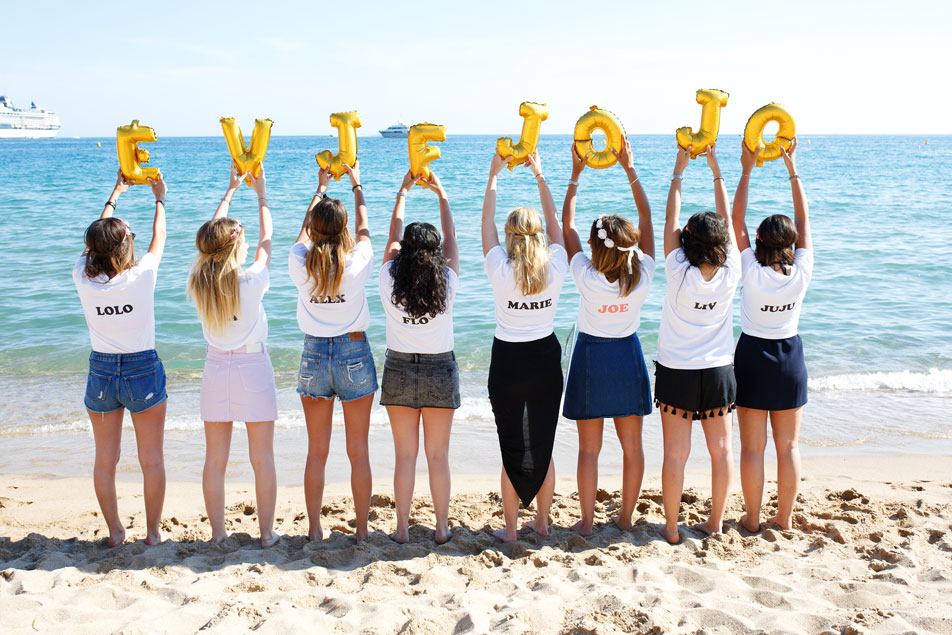 EVJF Plage cannes ballons